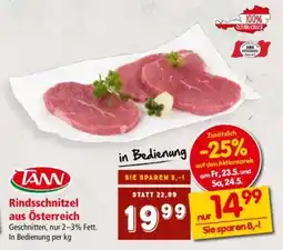 Interspar Rindsschnitzel aus Österreich Angebot