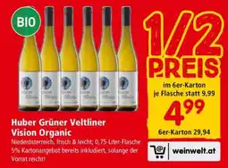 Interspar Huber Grüner Veltliner Vision Organic Angebot