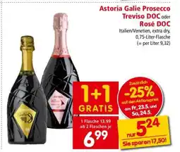 Interspar Astoria Galie Prosecco Treviso DOC oder Rosé DOC Angebot