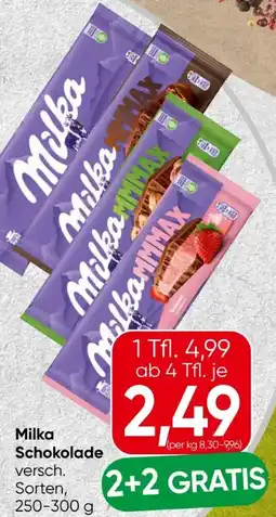 Spar Milka Schokolade Angebot