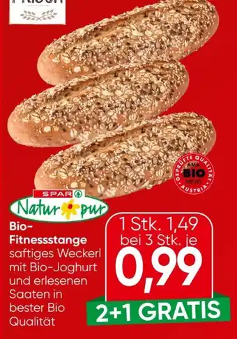 Eurospar Spar Natur pur Bio Fitnessstange Angebot