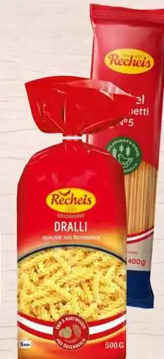 Spar Recheis Goldmarke Teigwaren Angebot