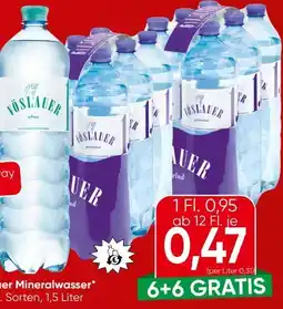 Eurospar Vöslauer Mineralwasser Angebot