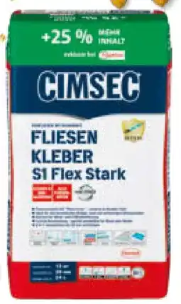 Hagebau Cimsec Fliesenkleber S1 Flex Stark Angebot
