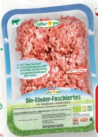 SPAR Gourmet Spar Natur pur Bio-Rinderfaschiertes Angebot