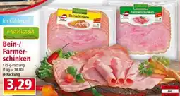 Norma Bein-/ Farmer- schinken Angebot