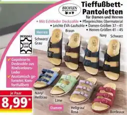 Norma Tieffußbett- Pantoletten Angebot