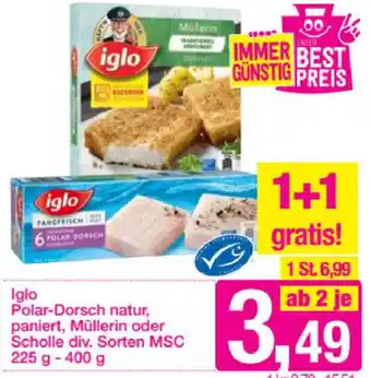 Sutterlüty Iglo Polar Dorsch Natur,Paniert 225 g-400 g Angebot