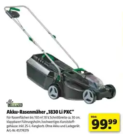 Hagebau Akku-Rasenmäher „,1830 Li PXC" Angebot