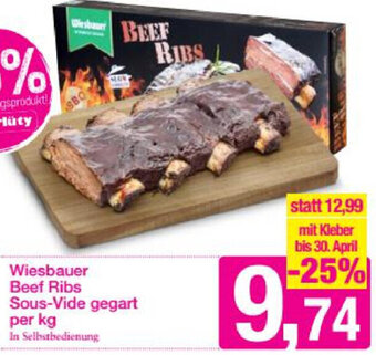 Sutterlüty Wiesbauer Beef Ribs Sous Vide Gegart Per Kg Angebot