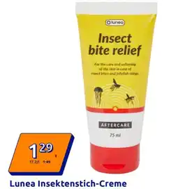 Action Lunea insektenstich creme Angebot