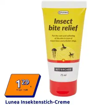 Action Lunea insektenstich creme Angebot