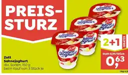 ADEG Zott sahnejoghurt Angebot