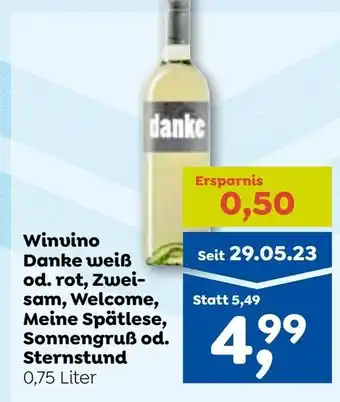 ADEG Winvino danke weiß od. rot Angebot