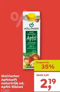 ADEG Steirischer apfelsaft naturtrüb od. apfel-ribisel Angebot