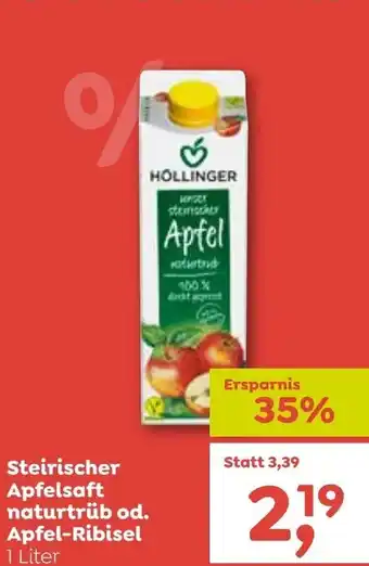 ADEG Steirischer apfelsaft naturtrüb od. apfel-ribisel Angebot