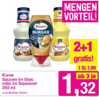 Sutterlüty Kuner Saucen Im Glas Oder Im Squeezer 250 ml Angebot