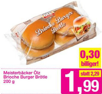 Sutterlüty Meisterbäcker Ölz Brioche Burger Brötle 200 g Angebot