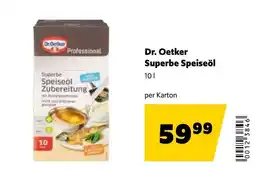Eurogast Grissemann Dr. Oetker Superbe Speiseöl Angebot