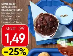 Spar Spar enjoy schoko oder blueberry muffin Angebot