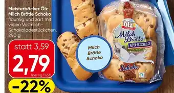 Spar Meisterbäcker ölz milch brötle schoko Angebot