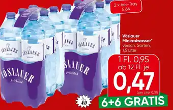 Spar Vöslauer mineralwasser Angebot