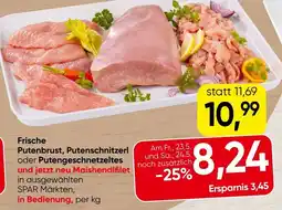 Spar Frische putenbrust, putenschnitzerl Angebot