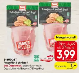 Spar S-budget putenfilet schnitzerl Angebot