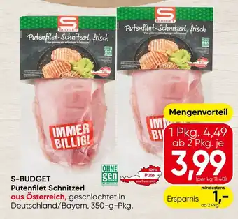Spar S-budget putenfilet schnitzerl Angebot