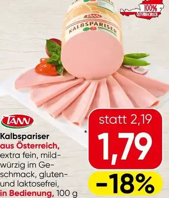 Spar Kalbspariser aus österreich Angebot