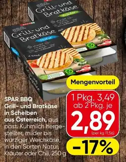 Spar Spar bbq grill- und bratkäse in scheiben Angebot