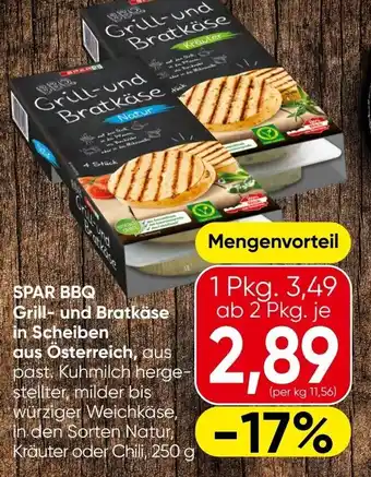 Spar Spar bbq grill- und bratkäse in scheiben Angebot