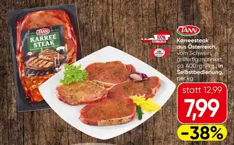 Spar Karreesteak aus österreich Angebot