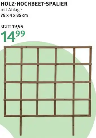 Bellaflora Holz-hochbeet-spalier Angebot