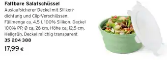 Tchibo Eduscho Faltbare Salatschüssel Angebot