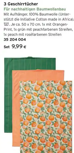 Tchibo Eduscho 3 Geschirrtücher Angebot