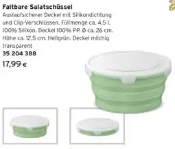 Tchibo Eduscho Faltbare Salatschüssel Angebot