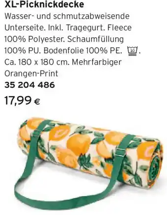 Tchibo Eduscho XL-Picknickdecke Angebot