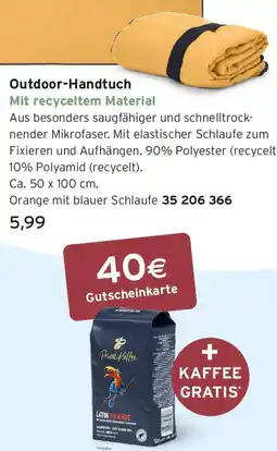 Tchibo Eduscho Outdoor-Handtuch Angebot