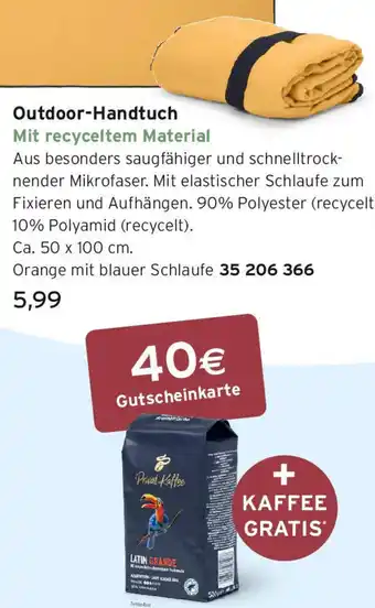 Tchibo Eduscho Outdoor-Handtuch Angebot