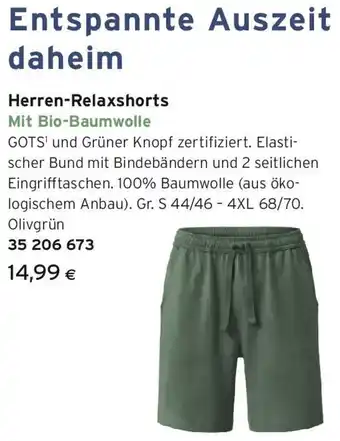 Tchibo Eduscho Herren-Relaxshorts Angebot