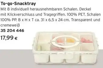 Tchibo Eduscho To-go-Snacktray Angebot