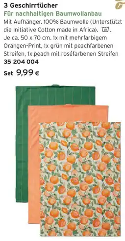 Tchibo Eduscho 3 Geschirrtücher Angebot