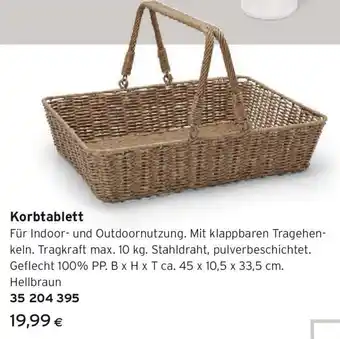 Tchibo Eduscho Korbtablett Angebot