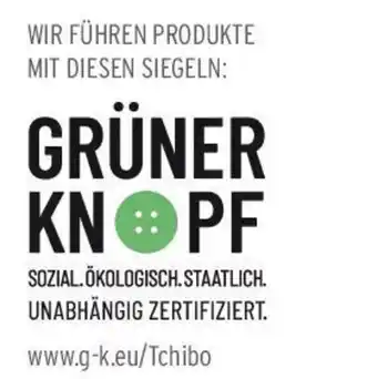 Tchibo Eduscho Grüner knopf Angebot