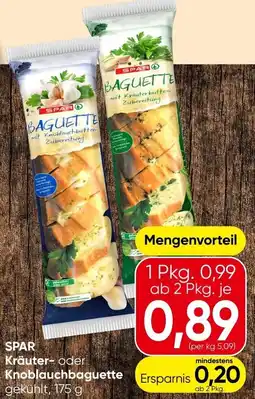 Spar Spar kräuter oder knoblauchbaguette Angebot