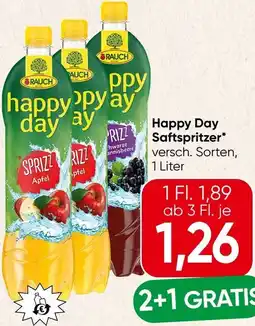 Spar Happy day saftspritzer Angebot