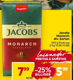 Billa Jacobs Monarch Angebot
