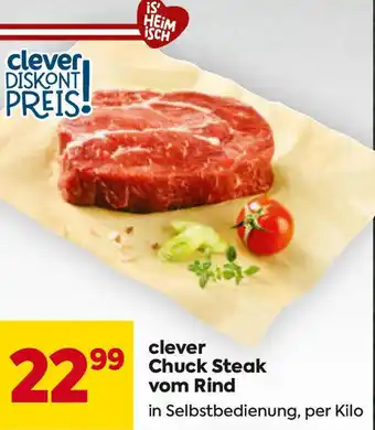 Billa Chuck Steak vom Rind Angebot