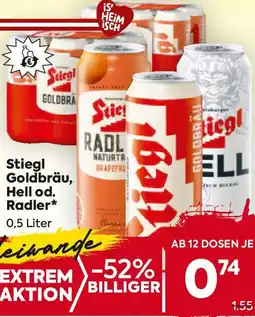 Billa Goldbräu, Hell od. Radler Angebot